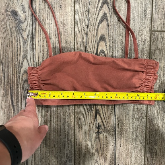 TNA Rust Coloured Ruched Bralette/shirt size small - Picture 5 of 5